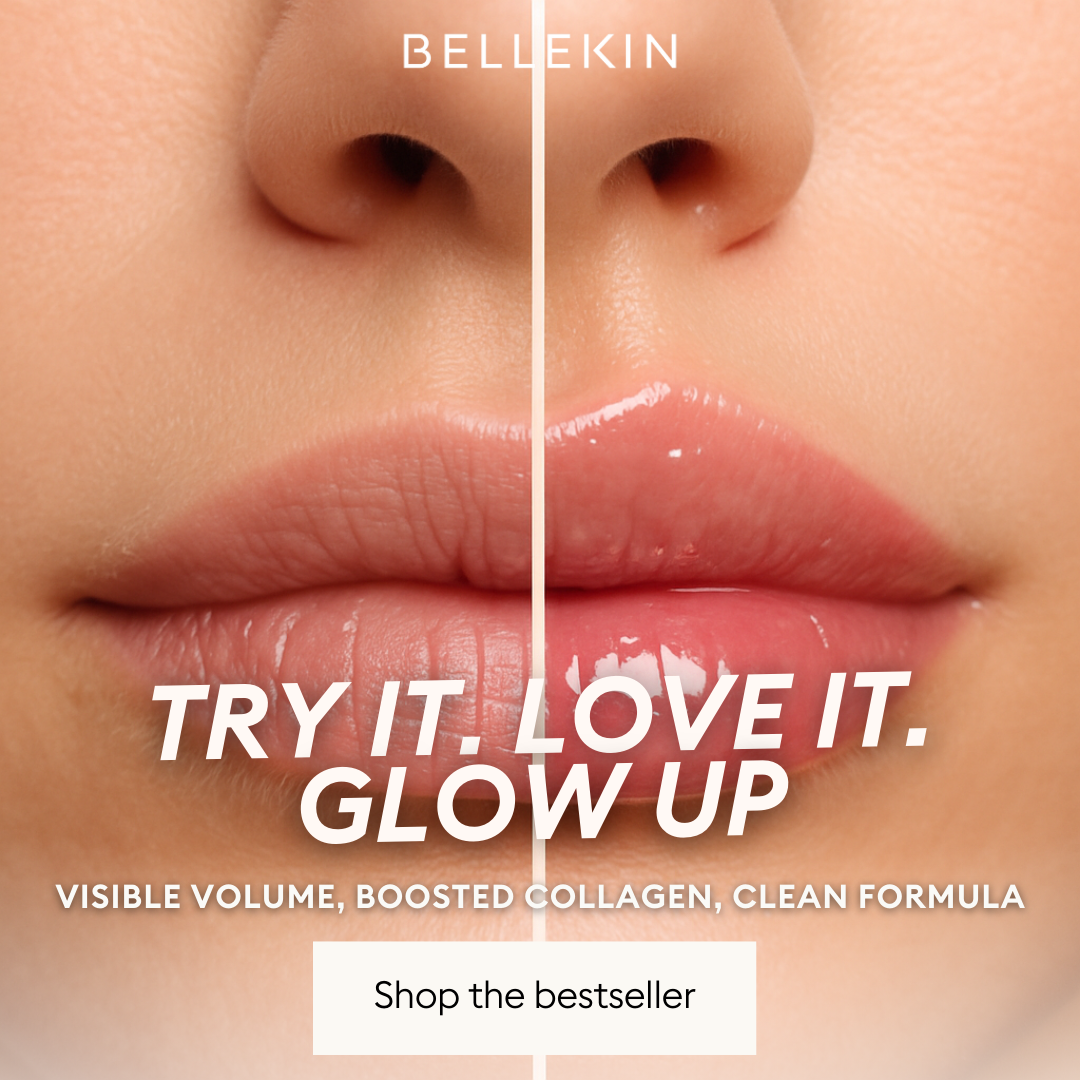 Bellekin Love Your Lips Plump & Repair Lip Gloss - Extra Shine Pink See your lips double in volume — naturally. Try the vegan gloss that works. Bellekin Love Your Lips Plump & Repair Lip Gloss - Extra Shine Pink See your lips double in volume — naturally. Try the vegan gloss that works.