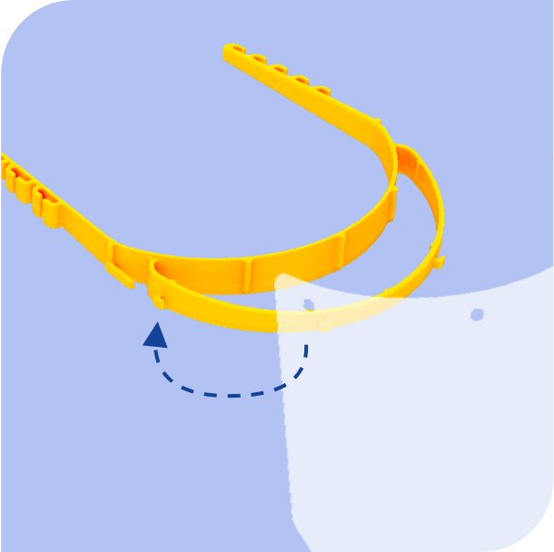 Spatscherm met Verstelbare Hoofdband Spatscherm met Verstelbare Hoofdband