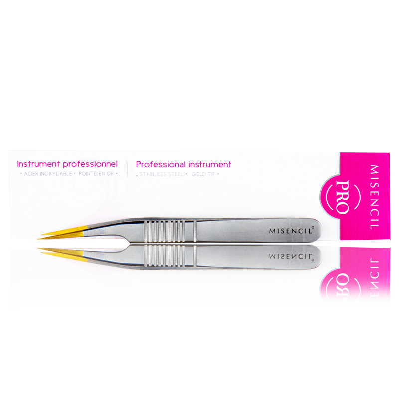 Misencil Gebogen Pincet (Gouden Punt) Misencil Gebogen Pincet (Gouden Punt)