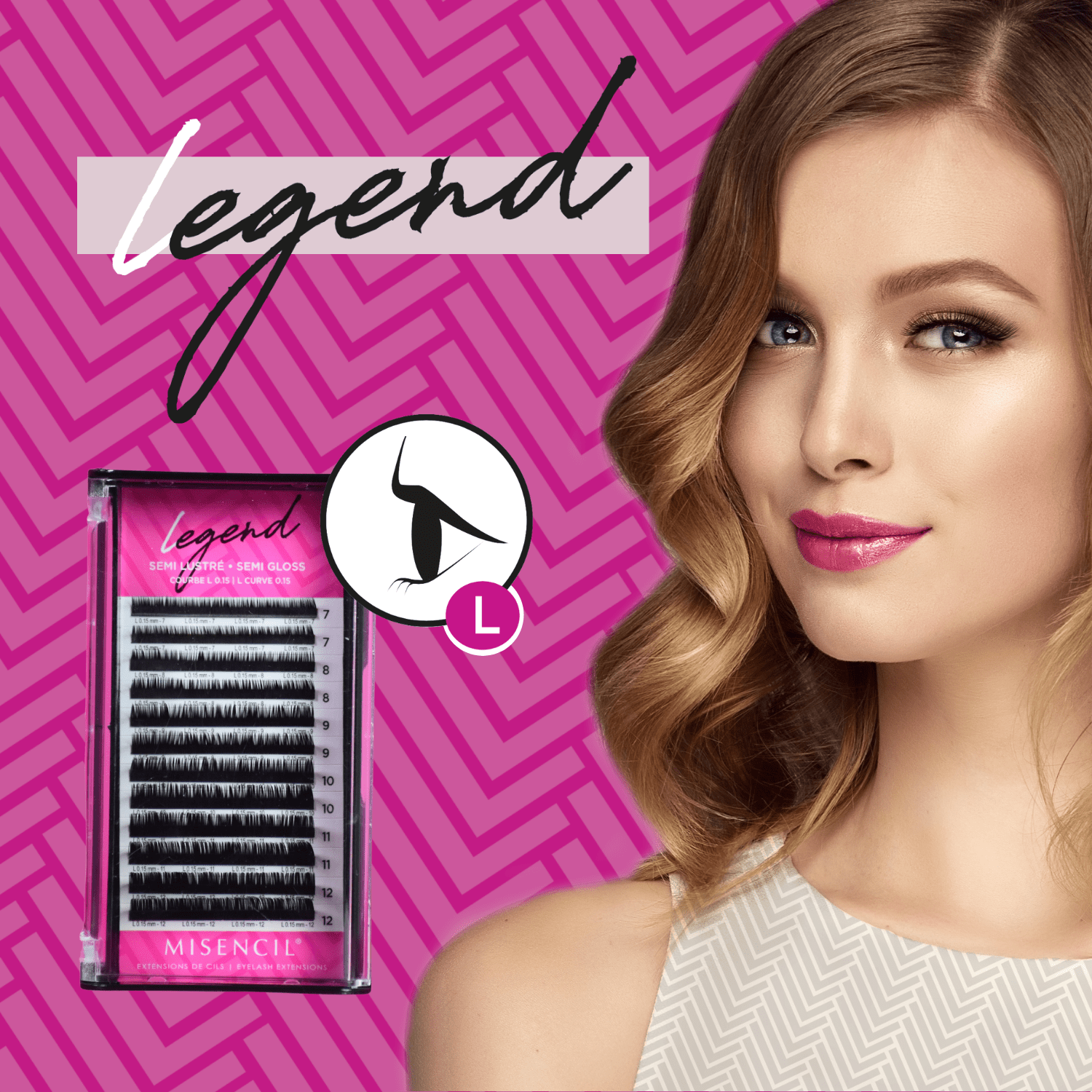Misencil Legend Wimperextensions – L krul Misencil Legend Wimperextensions – L krul