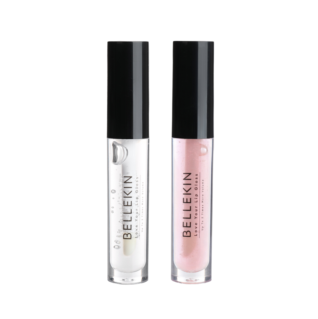 Duo Bellekin Plumping Lip Gloss (Transparant + Licht Roze)
