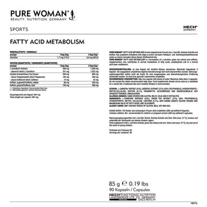 PURE WOMAN Fatty Acid Metabolism